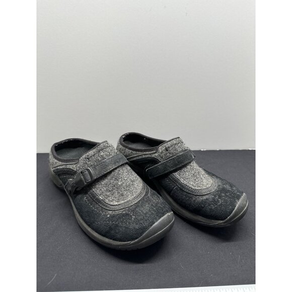 Merrell Moc QForm Womens Casual Comfort Slip-On Clog Shoes Size 7 Grey & Black - Picture 1 of 8